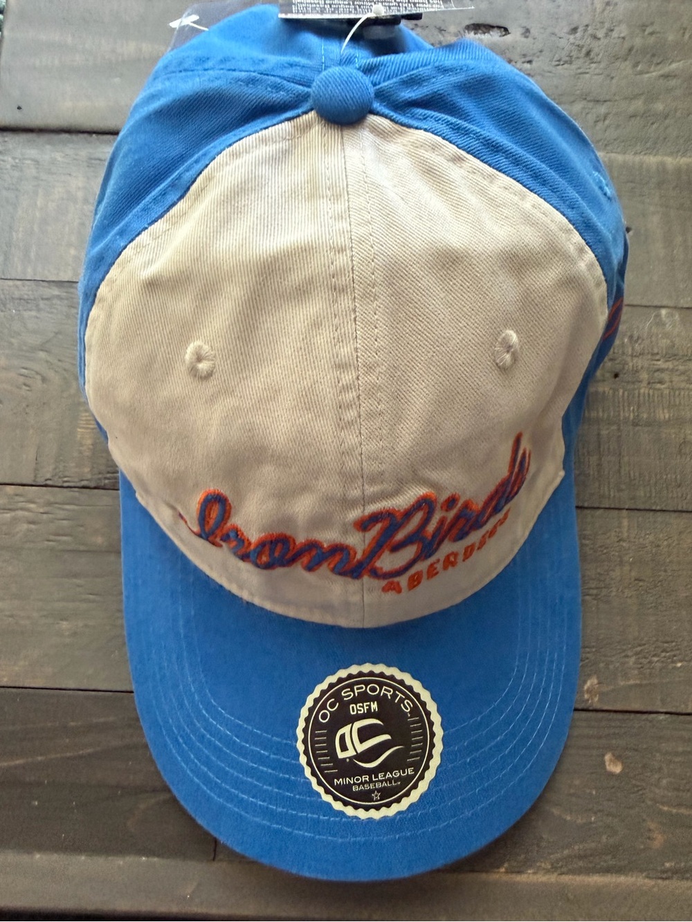 IronBirds Aberdeen MiLB Adjustable Hat Cap NWT Blue White OC Sports